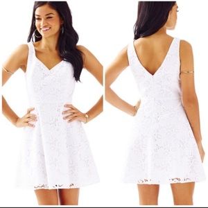 NWT Marla white eyelet dress